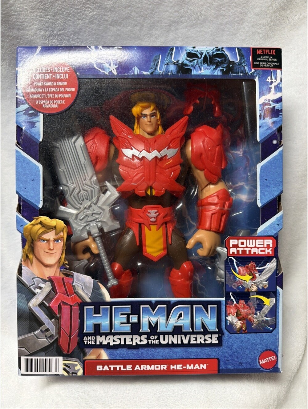 He-Man and The Masters Of The Universe Battle Armor He-Man Netflix Figure New